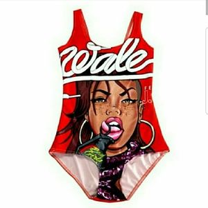 Tongue Girl Women's Swimwear Digital Printing
